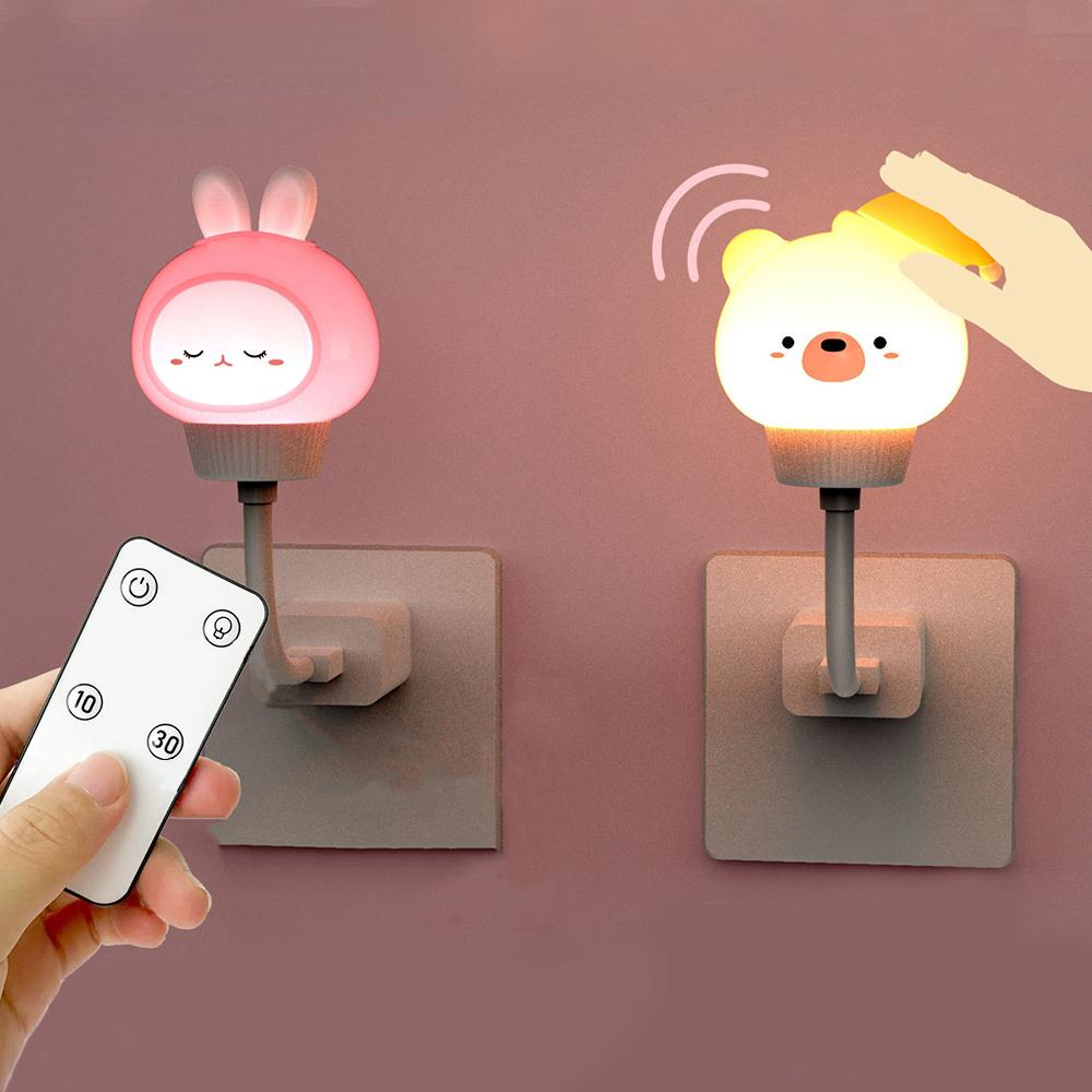 Светодиодный USB-ночник для детей, милый мультяшный ночник с медведем, пульт дистанционного управления для детской спальни, декор, прикроватная лампа, Рождественский подарок, WBL
Светодиодный USB-ночник для детей, милый мультяшный ночник с медведем, пульт дистанционного управления для детской спальни, декор, прикроватная лампа, Рождественский подарок, WBL