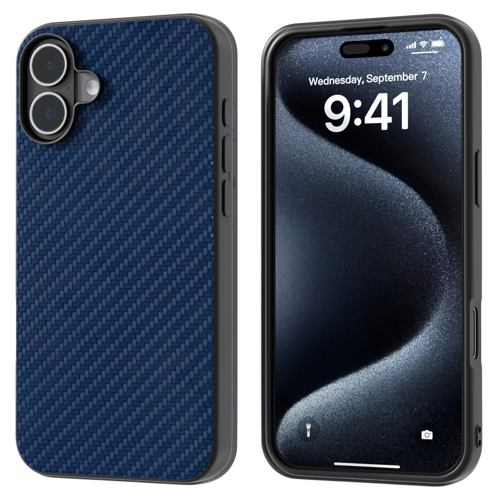 ABEEL For iPhone 16 Case Carbon Fiber Texture PU Covered Phone Shell E
ABEEL For iPhone 16 Case Carbon Fiber Texture PU Covered Phone Shell E