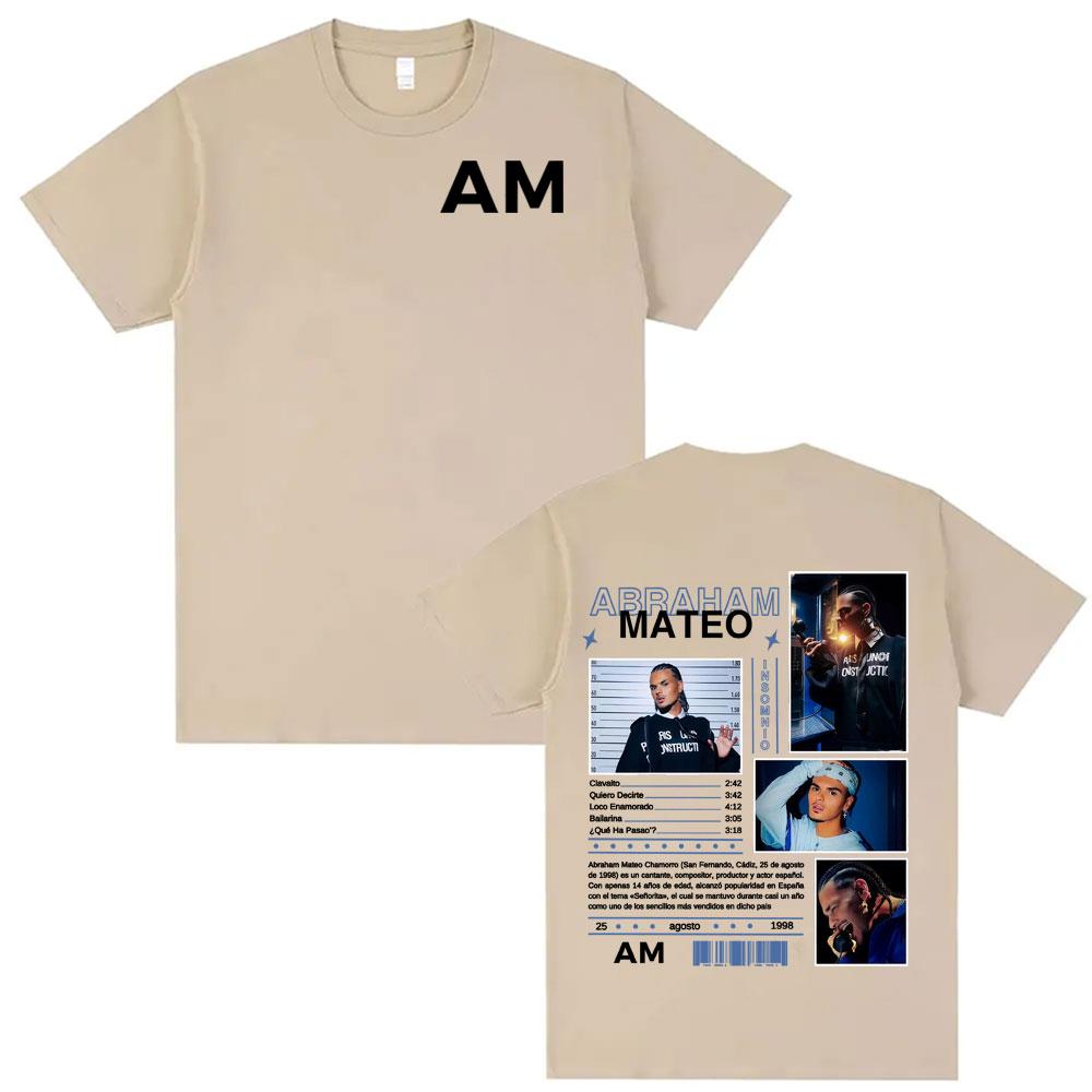 2025 Summer Rapper Abraham Mateo Tour Graphic Tshirt Unisex Women Hip Hop High Quality Oversized 100 Pure Cotton Printed Tshirt 4XL
2025 Summer Rapper Abraham Mateo Tour Graphic Tshirt Unisex Women Hip Hop High Quality Oversized 100 Pure Cotton Printed Tshirt 4XL