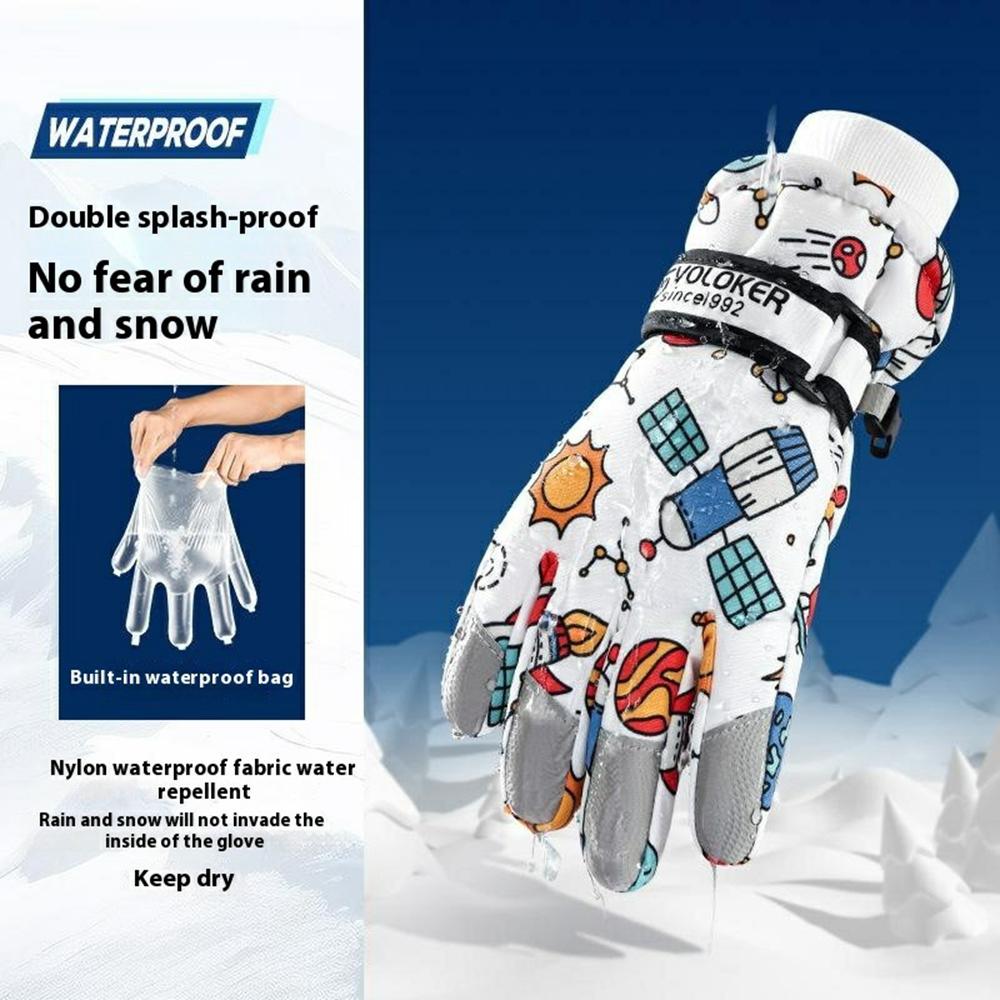 GOLOVEJOY DRST33 Winter Waterproof Cartoon Kids Ski Gloves Full Finger Mittens for Outdoor Activities Spaceship M
GOLOVEJOY DRST33 Winter Waterproof Cartoon Kids Ski Gloves Full Finger Mittens for Outdoor Activities Spaceship M