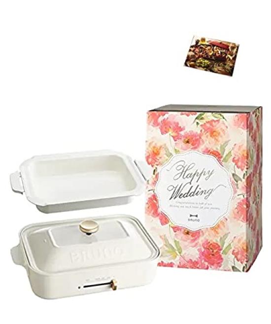 BRUNO Compact Hot Plate Main Unit 3 Types of Plates Ceramic Coated Pot Yakiniku Wedding Gift Sleeve Recipe Book Included White Stylish Cute This 1 білий
BRUNO Compact Hot Plate Main Unit 3 Types of Plates Ceramic Coated Pot Yakiniku Wedding Gift Sleeve Recipe Book Included White Stylish Cute This 1 білий