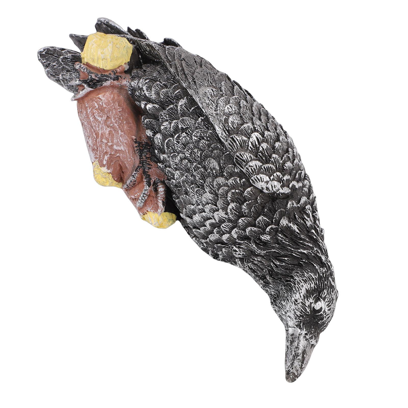 Resin Crow Figurine Lifelike Raven Perched On Branch Statue for Balcony Garden Yard
Resin Crow Figurine Lifelike Raven Perched On Branch Statue for Balcony Garden Yard