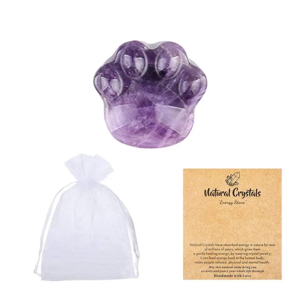 30Mm Mini Size Natural Chakra Semi-precious Stone Cat s Cat Paw Handcrafted Gift Paw Crystal Ornaments Figurine Ornament Ro O1Q5
30Mm Mini Size Natural Chakra Semi-precious Stone Cat s Cat Paw Handcrafted Gift Paw Crystal Ornaments Figurine Ornament Ro O1Q5