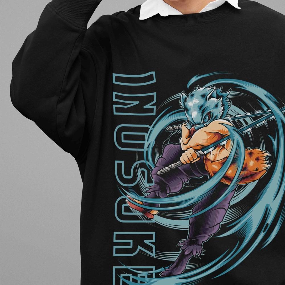 Demon Slayer Sweatshirt Inosuke Sweater Kimetsu No Yaiba Doma Muzan Unisex Pull L
Demon Slayer Sweatshirt Inosuke Sweater Kimetsu No Yaiba Doma Muzan Unisex Pull L