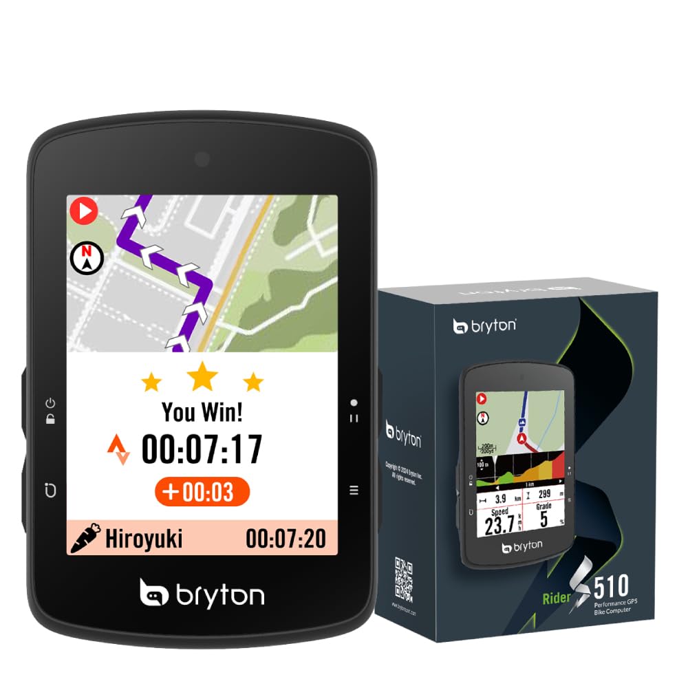 GPS-велокомп ютер Bryton Rider S510 з кольоровим дисплеєм, картою, Bluetooth та підтримкою сегментів STRAVA Live (Тільки тіло) 2,8-дюймовий сенсорний екран, чорний
GPS-велокомп ютер Bryton Rider S510 з кольоровим дисплеєм, картою, Bluetooth та підтримкою сегментів STRAVA Live (Тільки тіло) 2,8-дюймовий сенсорний екран, чорний