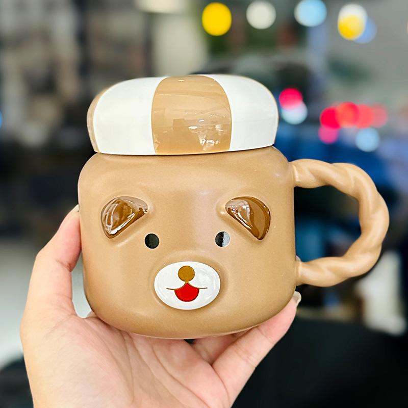 Cute Cartoon Puppy Mug with Lid High Value Ceramic Water Cup Girly Office Coffee Cup Souvenir 400ml
Cute Cartoon Puppy Mug with Lid High Value Ceramic Water Cup Girly Office Coffee Cup Souvenir 400ml