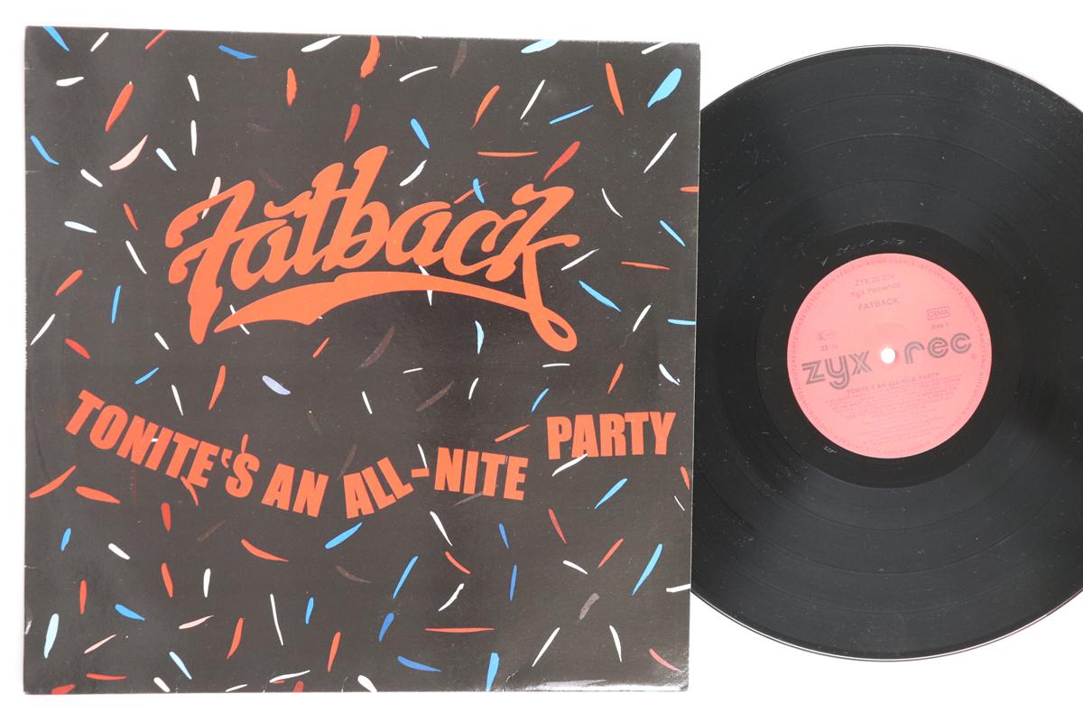 LP Record FATBACK Tonites An Allnite Party ZYX20079 ZYX 1987 Germany SoulFunk Used
LP Record FATBACK Tonites An Allnite Party ZYX20079 ZYX 1987 Germany SoulFunk Used
