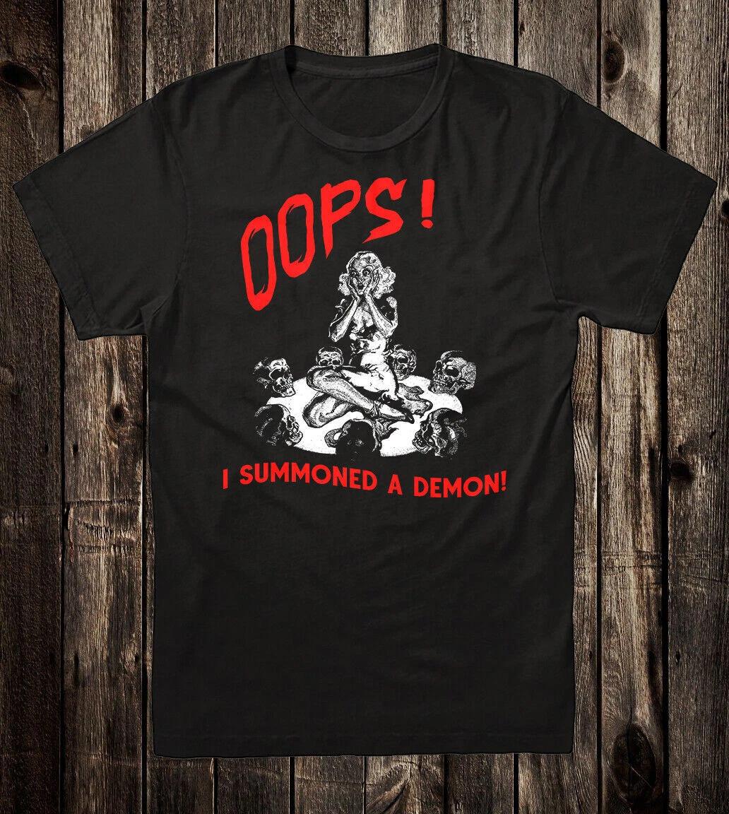 Retro Halloween Tee T Shirt Vtg Art 100% Cotton Oops I Summoned A Demon 4XL
Retro Halloween Tee T Shirt Vtg Art 100% Cotton Oops I Summoned A Demon 4XL