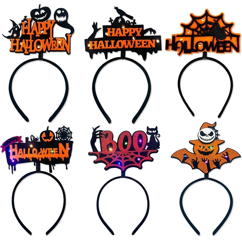 Black Cat Pumpkin Headpiece Ghost Spider Hair Hoop Cute Led Glowing Halloween Headband Men
Black Cat Pumpkin Headpiece Ghost Spider Hair Hoop Cute Led Glowing Halloween Headband Men