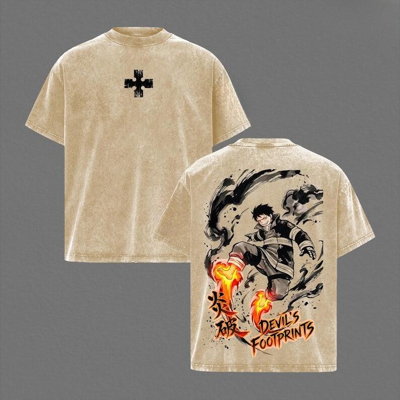Shinra Kusakabe Print Tee Anime Fire Force Clothing Men Women Retro Washed T-shirts Short Sleeve Tshirt Harajuku Cotton T Shirt S бежевый
Shinra Kusakabe Print Tee Anime Fire Force Clothing Men Women Retro Washed T-shirts Short Sleeve Tshirt Harajuku Cotton T Shirt S бежевый