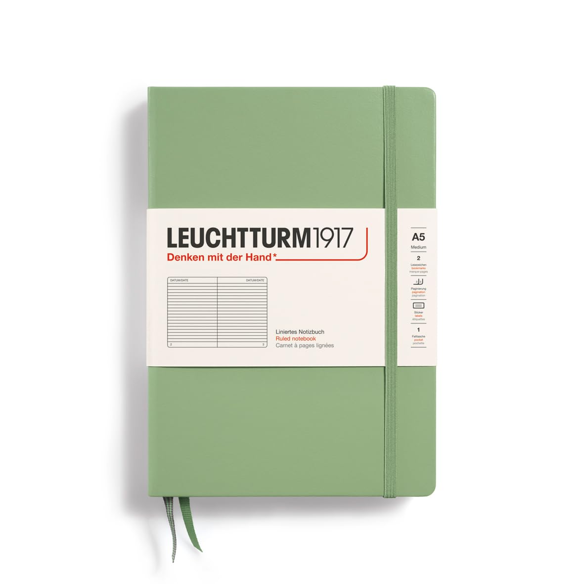 Leuchtturm Note A5 Горизонтальная линейка Sage 361582 Подлинный импортный продукт
Leuchtturm Note A5 Горизонтальная линейка Sage 361582 Подлинный импортный продукт