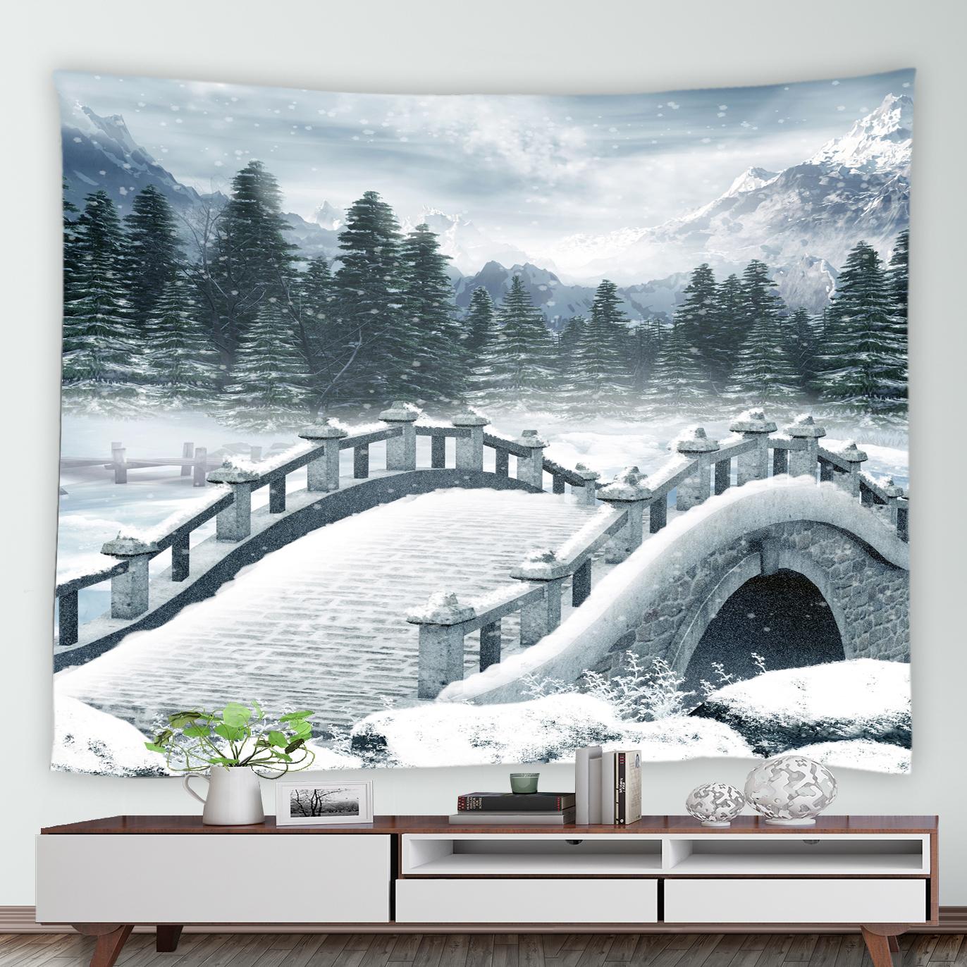 Зимовий Кедр Природа Пейзаж Друк Візерунок Гобелен Дім Вітальня Спальня Декор Стін Фон Тканина Гобелен 100x75cm
Зимовий Кедр Природа Пейзаж Друк Візерунок Гобелен Дім Вітальня Спальня Декор Стін Фон Тканина Гобелен 100x75cm