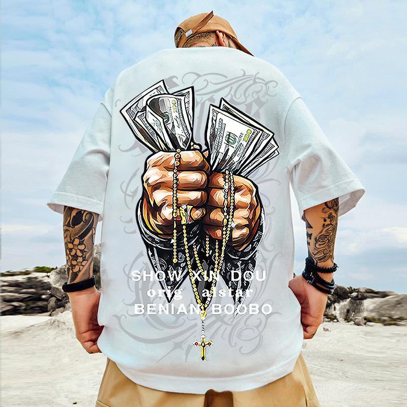 Літні смішні чоловічі вінтажні футболки з ручним принтом грошей, футболка для чоловіків, класична хіп-хоп футболка з коротким рукавом 3D 2XL білий
Літні смішні чоловічі вінтажні футболки з ручним принтом грошей, футболка для чоловіків, класична хіп-хоп футболка з коротким рукавом 3D 2XL білий