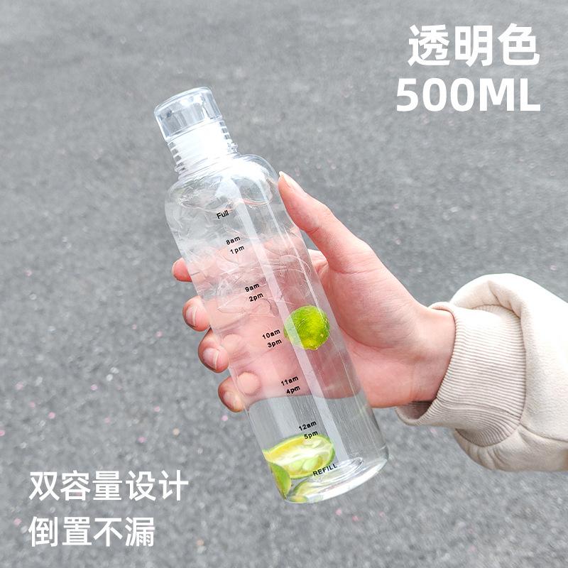 Simple and high-value with time scale, portable, transparent and large-capacity direct drinking water cup .
Simple and high-value with time scale, portable, transparent and large-capacity direct drinking water cup .