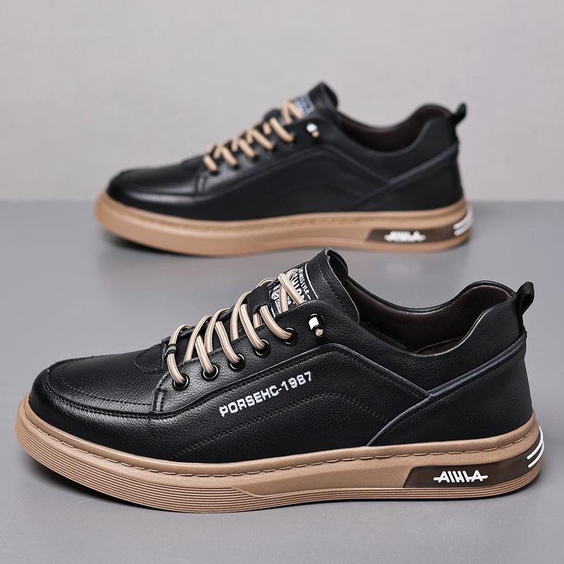 Men s casual leather shoes new versatile casual cowhide soft-faced board shoes fashion white shoes 44 чорний
Men s casual leather shoes new versatile casual cowhide soft-faced board shoes fashion white shoes 44 чорний