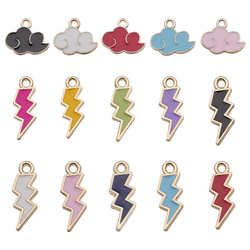 Handmade Alloy Oil Drip Lightning Cloud Jewelry: Earrings, Necklace, Bracelet, Pendant Accessories
Handmade Alloy Oil Drip Lightning Cloud Jewelry: Earrings, Necklace, Bracelet, Pendant Accessories
