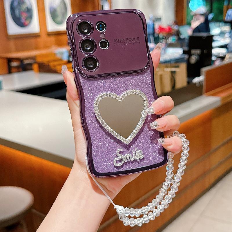 Love Mirror Glitter With Hand Lanyard Case For Samsung Galaxy S25 S24 S23 FE S22 Ultra Plus S25 Edge Cover Electroplated Coque S25 Ultra
Love Mirror Glitter With Hand Lanyard Case For Samsung Galaxy S25 S24 S23 FE S22 Ultra Plus S25 Edge Cover Electroplated Coque S25 Ultra