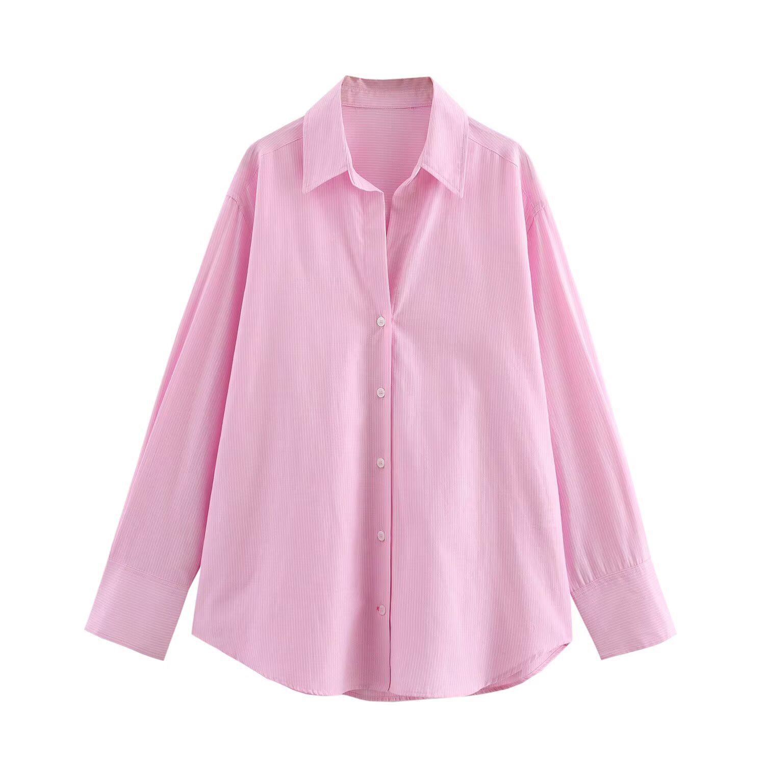 2025 Spring Women s Versatile Cotton Striped Shirt - Comfy, Loose Fit with Lapels M розовый
2025 Spring Women s Versatile Cotton Striped Shirt - Comfy, Loose Fit with Lapels M розовый