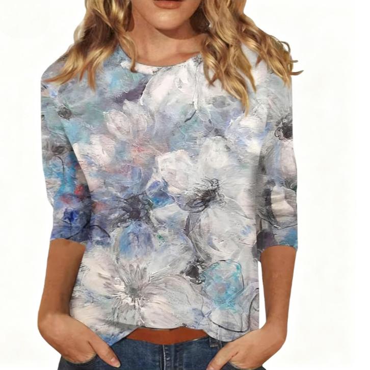 Весенне-осенний топ с круглым вырезом, цветочным узором и 3D-принтом, модная повседневная женская футболка с длинным рукавом L
Весенне-осенний топ с круглым вырезом, цветочным узором и 3D-принтом, модная повседневная женская футболка с длинным рукавом L