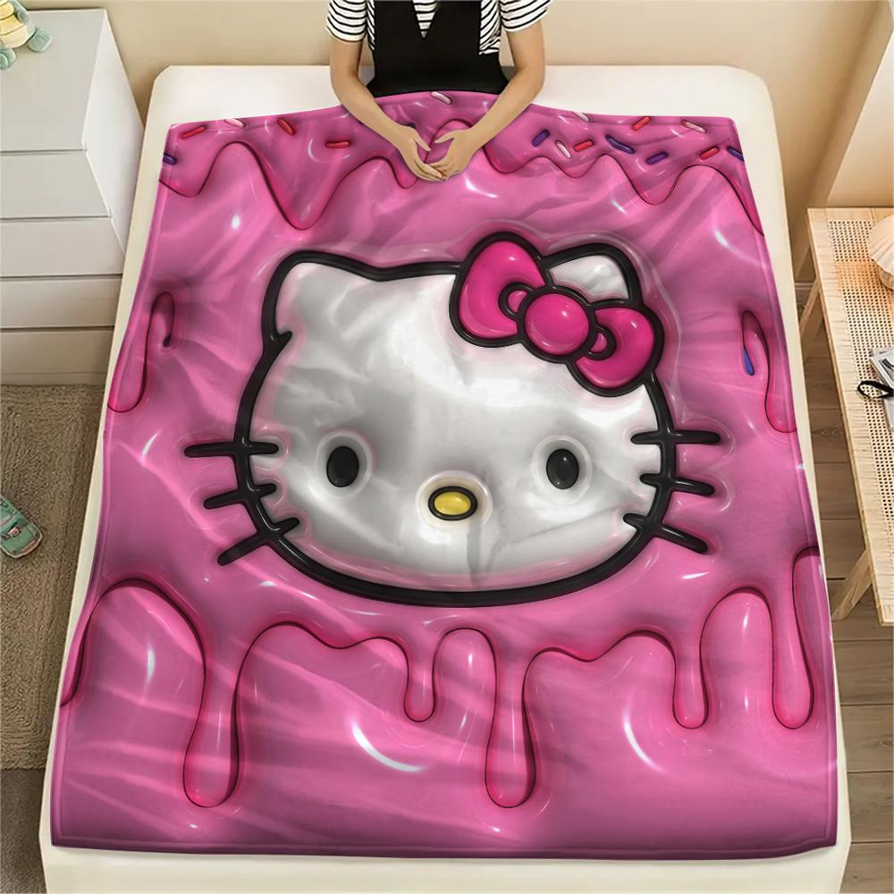 1 шт. Фланелевое одеяло с милым принтом Hello Kitty, Высокое качество, Для всех сезонов, Декор для дома, Тепло и уют, Идеально для рождественских подарков 80cm x 120cm
1 шт. Фланелевое одеяло с милым принтом Hello Kitty, Высокое качество, Для всех сезонов, Декор для дома, Тепло и уют, Идеально для рождественских подарков 80cm x 120cm