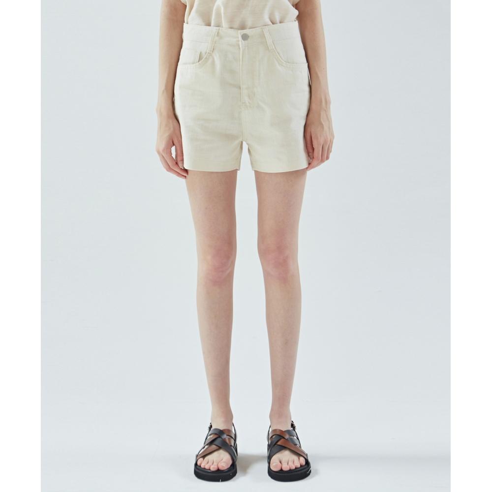 NICKNICOLE High Waist Linen ShortLight Beige
NICKNICOLE High Waist Linen ShortLight Beige