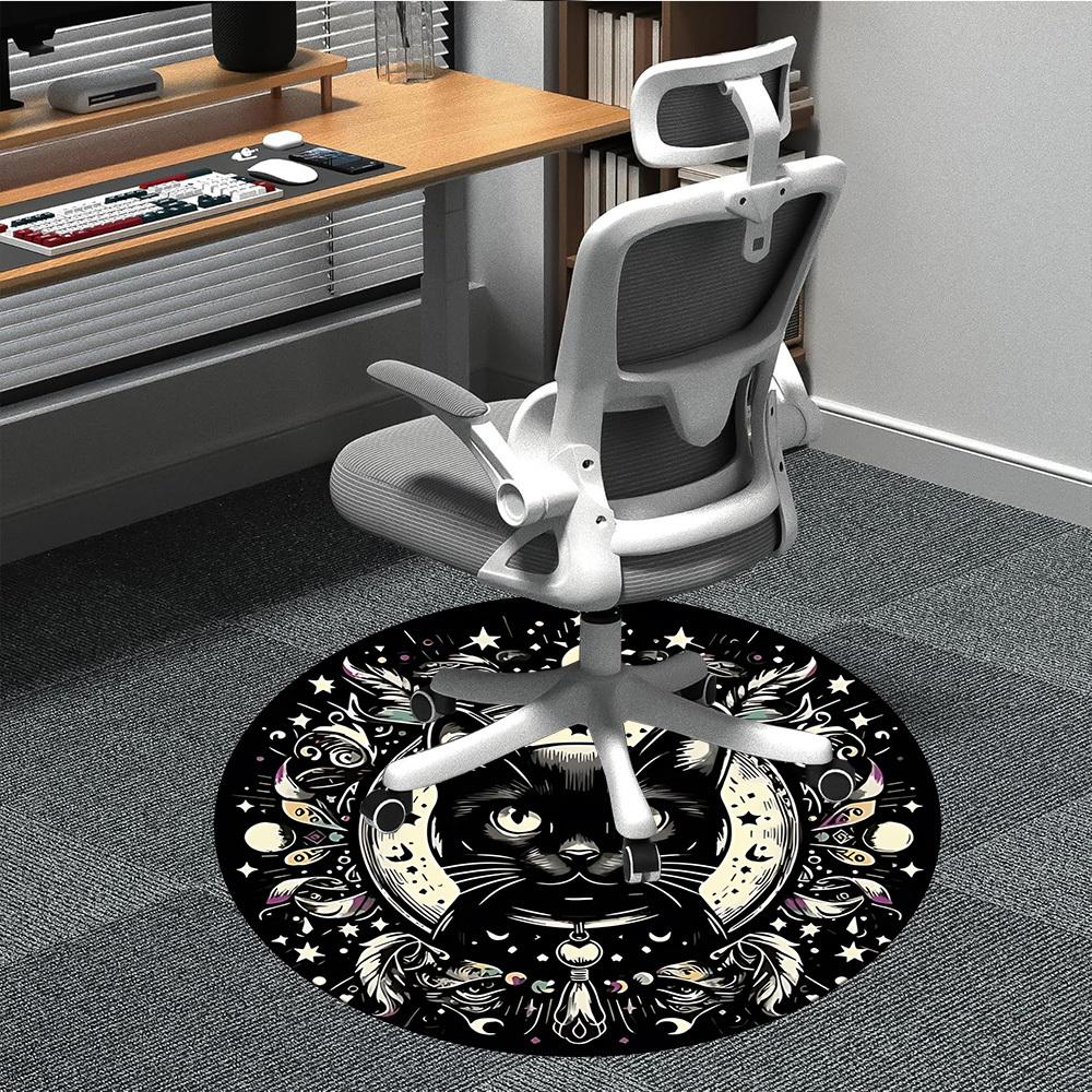 1PC Black Cat Mandala Chair Carpet for Office, Indoor Non-Slip Washable Carpet, Soft Comfortable Mat For Office Room yy250930138 80cm by 80cm
1PC Black Cat Mandala Chair Carpet for Office, Indoor Non-Slip Washable Carpet, Soft Comfortable Mat For Office Room yy250930138 80cm by 80cm