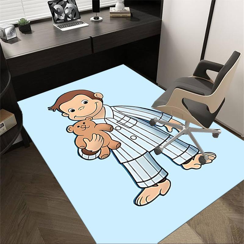 1PC Curious George teddy bear Extra Large Non-Slip Floor carpet, Office, family, bedroom, Studio - Large Area Rug Indoor Rugs, Vibrant Colors-A308 60cm by 90cm
1PC Curious George teddy bear Extra Large Non-Slip Floor carpet, Office, family, bedroom, Studio - Large Area Rug Indoor Rugs, Vibrant Colors-A308 60cm by 90cm