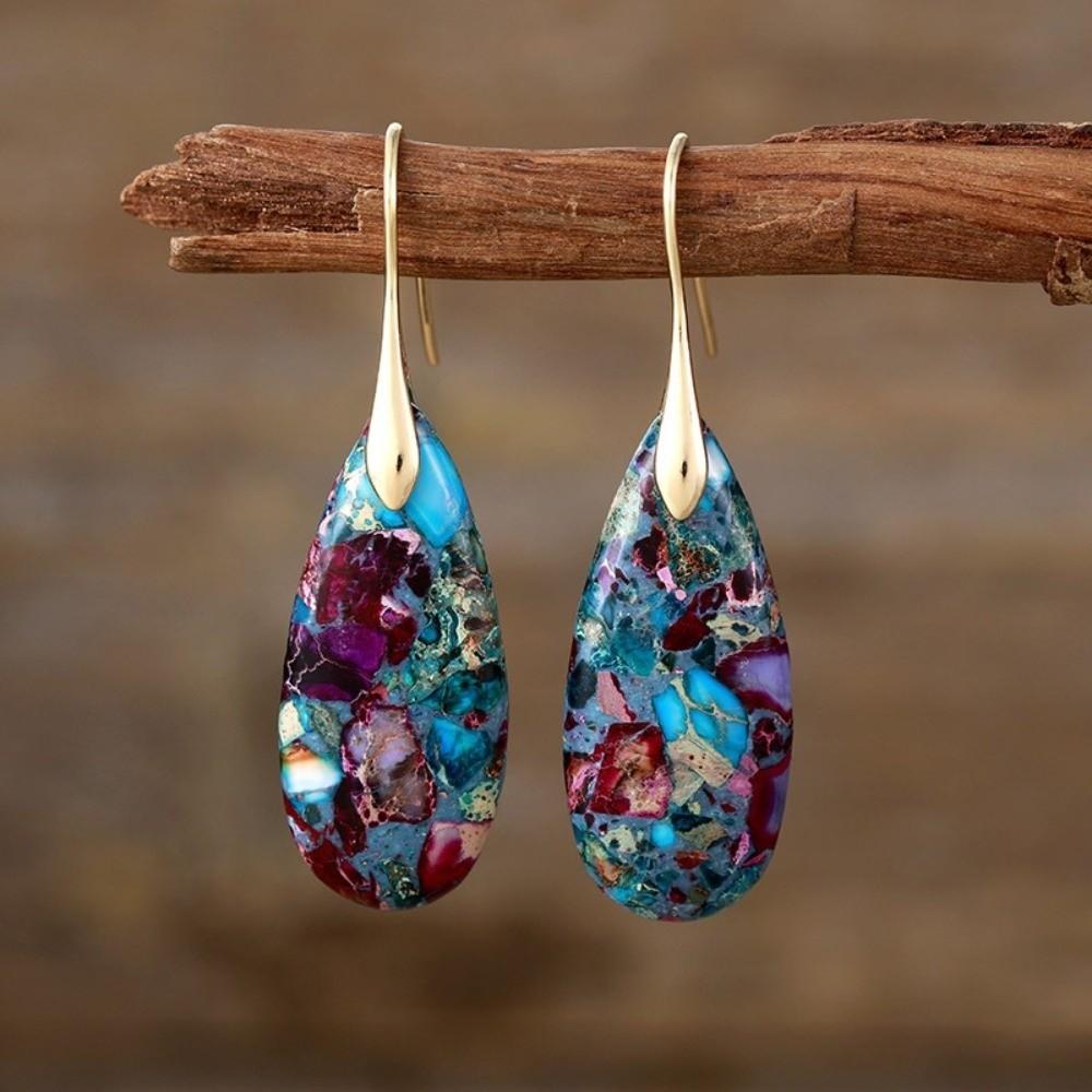 Colorful Droplet Pendant Earrings Teardrop Shape Dangle Earrings Fashion Accessories 04
Colorful Droplet Pendant Earrings Teardrop Shape Dangle Earrings Fashion Accessories 04