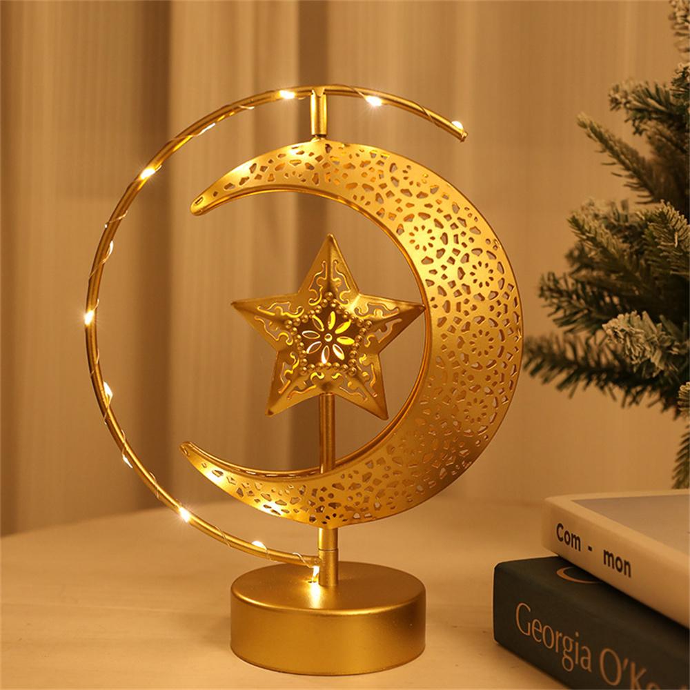 LED Iron Moon Star Lamp Decorative Table Lamp Bedroom Ambient Night Light Gift for Room Decoration (Battery Powered)
LED Iron Moon Star Lamp Decorative Table Lamp Bedroom Ambient Night Light Gift for Room Decoration (Battery Powered)