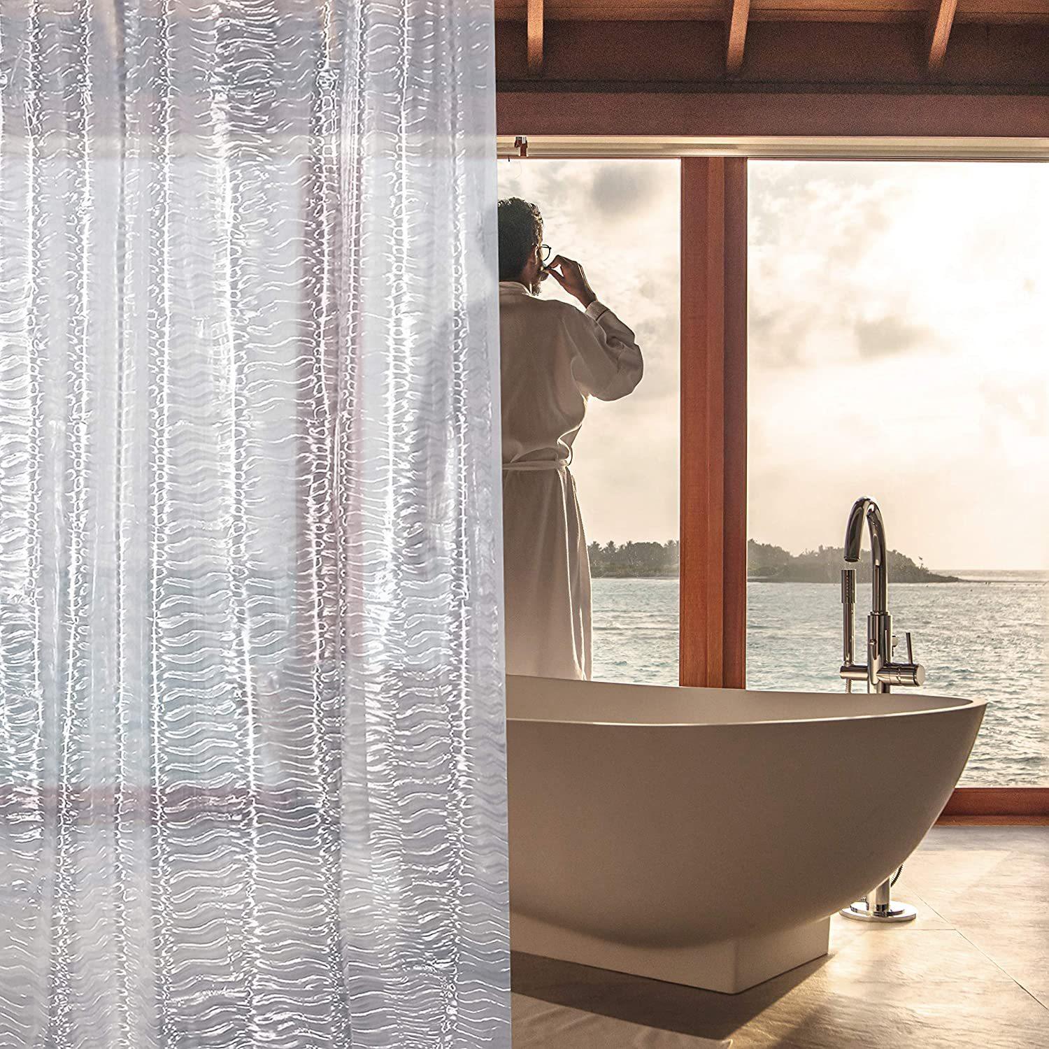 3D полупрозрачная занавеска для душа водонепроницаемая плесень EVA занавеска для ванной занавеска для ванной комнаты с крючками 180*180cm
3D полупрозрачная занавеска для душа водонепроницаемая плесень EVA занавеска для ванной занавеска для ванной комнаты с крючками 180*180cm