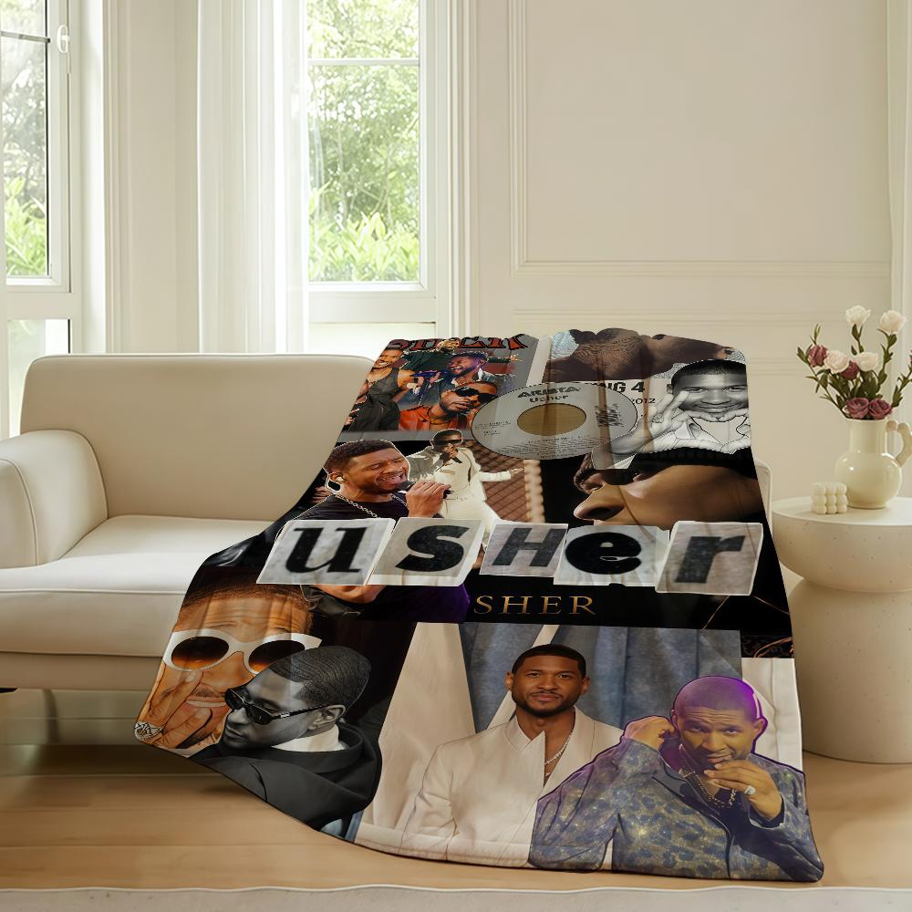 American singer Usher Blanket For Sofa Office Bed Plane Travel Sleep Read Relax Camping Soft And Warm 75x90cm
American singer Usher Blanket For Sofa Office Bed Plane Travel Sleep Read Relax Camping Soft And Warm 75x90cm
