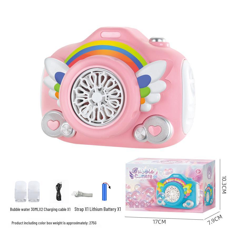 Kids Rainbow Bubble Camera with Lights & Music – Automatic Bubble Machine Toy
Kids Rainbow Bubble Camera with Lights & Music – Automatic Bubble Machine Toy