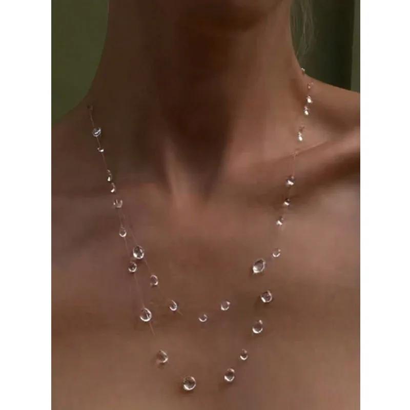 Simple Water Drop Transparent Necklace Earrings Daily Jewelry Accessories for Women Minimalist Ice-Clear Dewdrop Party Gifts
Simple Water Drop Transparent Necklace Earrings Daily Jewelry Accessories for Women Minimalist Ice-Clear Dewdrop Party Gifts