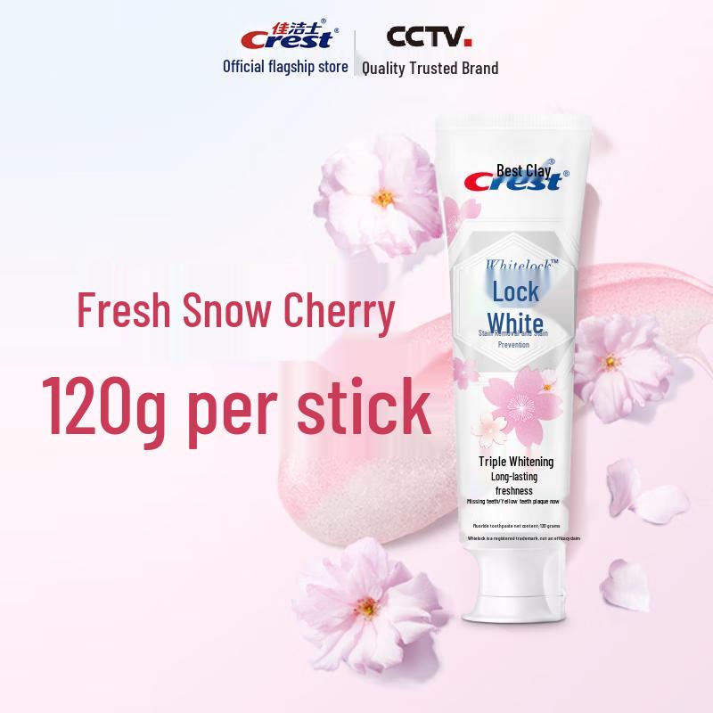 Crest Fresh Snow Cherry Whitening Fluoride Toothpaste
Crest Fresh Snow Cherry Whitening Fluoride Toothpaste