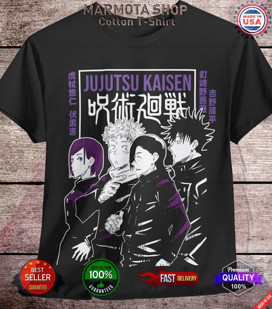 Gojo Satoru Nobara Itadori Jujutsu Kaisen T-Shirt Anime Japanese Tee Shirt JJK 2XL
Gojo Satoru Nobara Itadori Jujutsu Kaisen T-Shirt Anime Japanese Tee Shirt JJK 2XL