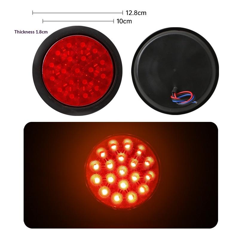 Round LED Tail Light 3 Color High Brightness Waterproof Design for Universal Vehicles Truck Stop Turn Signal Light
Round LED Tail Light 3 Color High Brightness Waterproof Design for Universal Vehicles Truck Stop Turn Signal Light