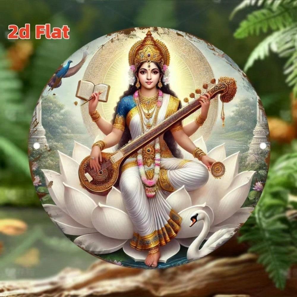 Goddess Saraswati Metal Wall Art Lotus Peacock Feather Decor Indoor Outdoor 20x20
Goddess Saraswati Metal Wall Art Lotus Peacock Feather Decor Indoor Outdoor 20x20
