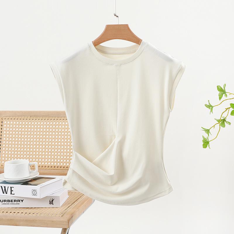 Women s Summer 2025 Cotton Pleated Cap Sleeve Slim Fit T-Shirt XL (120-135 jin)
Women s Summer 2025 Cotton Pleated Cap Sleeve Slim Fit T-Shirt XL (120-135 jin)