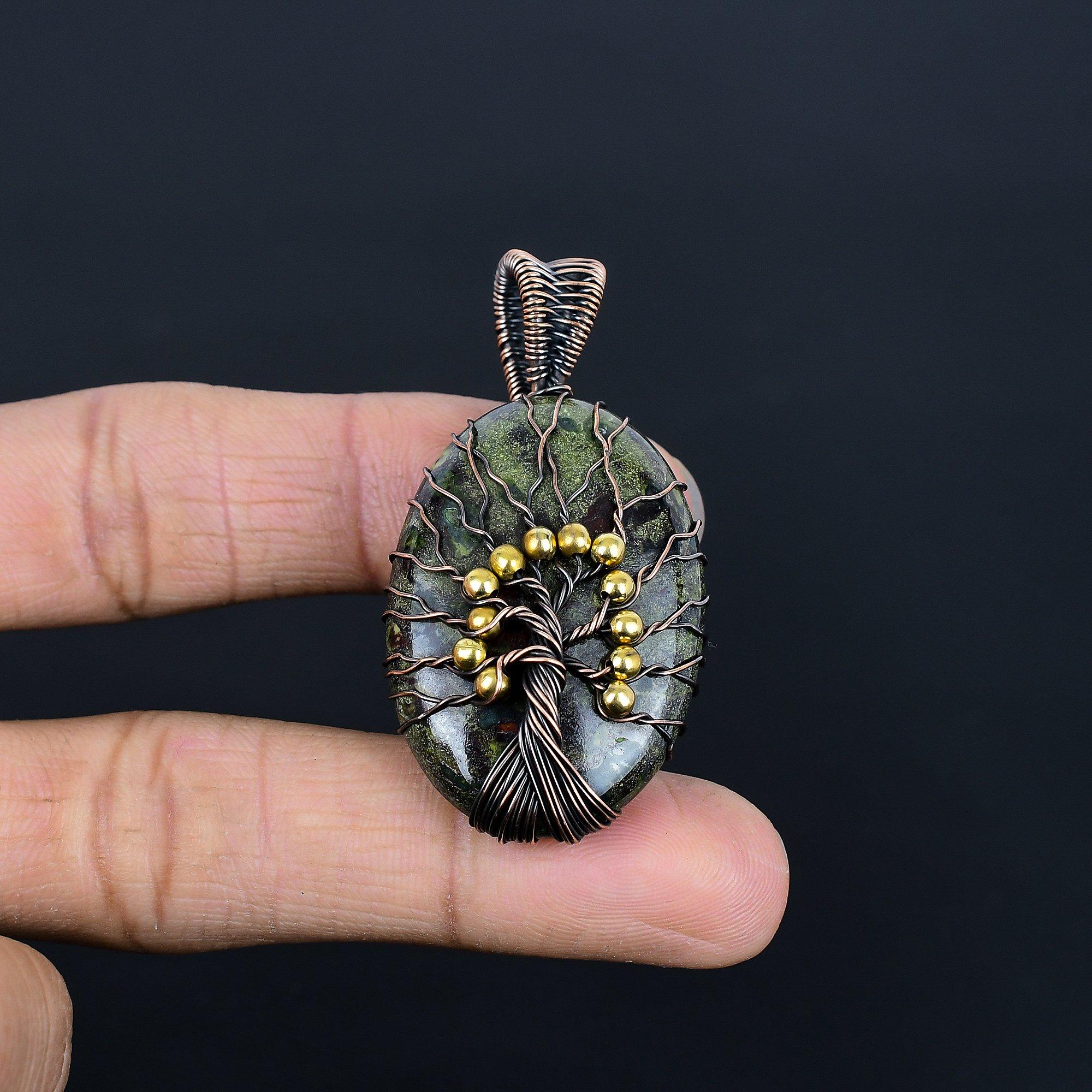 Кулон Дерево Жизни из Яшмы Кровь Дракона, обернутый медной проволокой 999 пробы, Ювелирное изделие с подвеской из драгоценного камня ручной работы, Подарки для жены, Совершенно новый кулон 2.08 Inches
Кулон Дерево Жизни из Яшмы Кровь Дракона, обернутый медной проволокой 999 пробы, Ювелирное изделие с подвеской из драгоценного камня ручной работы, Подарки для жены, Совершенно новый кулон 2.08 Inches