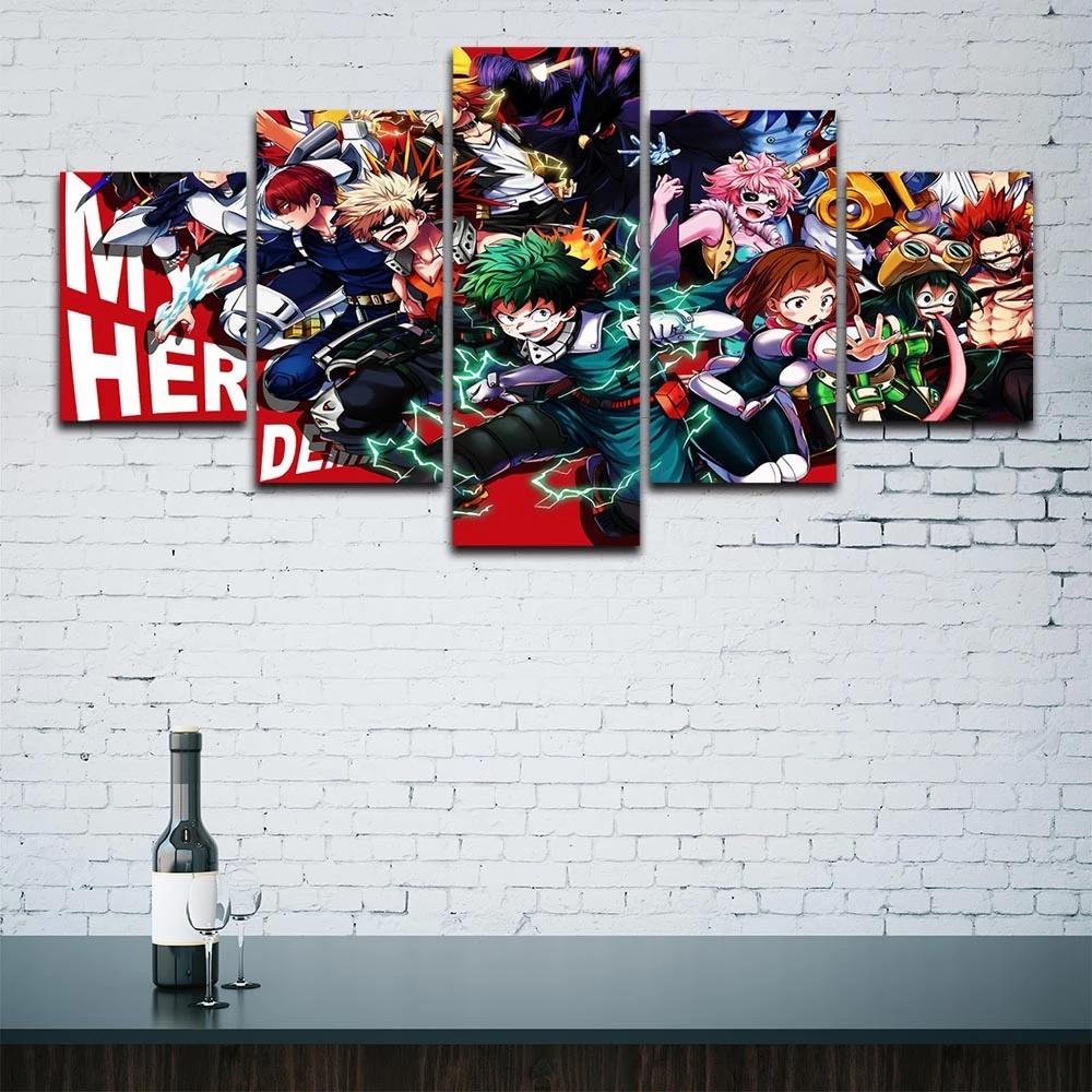 Anime Characters Canvas Paintings Wall Art 5 Pieces My Hero Academia Poster Prints Modern Pictures Modular Home Decor Framework 20x35 20x45 20x55cm
Anime Characters Canvas Paintings Wall Art 5 Pieces My Hero Academia Poster Prints Modern Pictures Modular Home Decor Framework 20x35 20x45 20x55cm