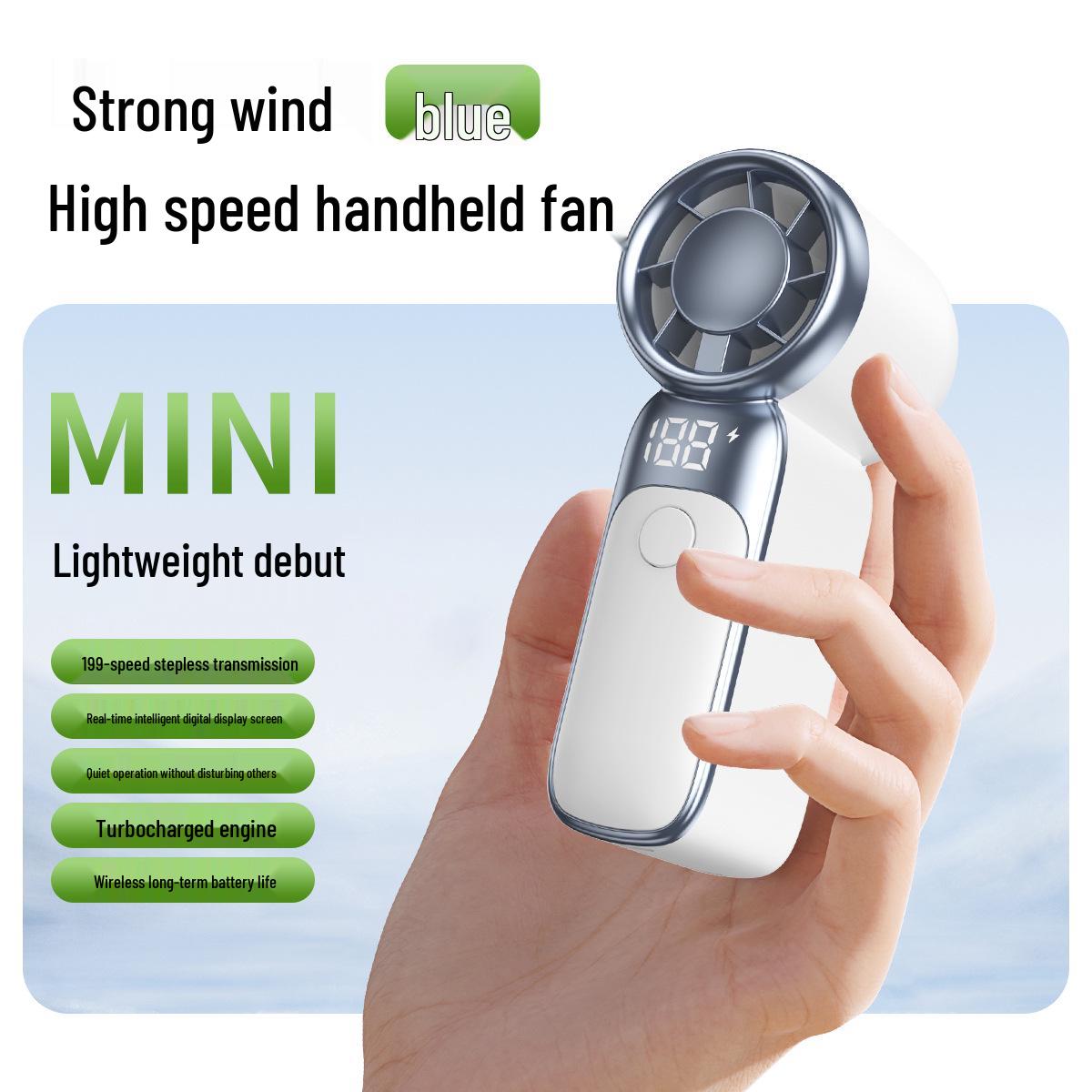 TF02 Mini Handheld Fan: LED Display, USB-Powered, High-Speed Cooling with Ice Pack
TF02 Mini Handheld Fan: LED Display, USB-Powered, High-Speed Cooling with Ice Pack