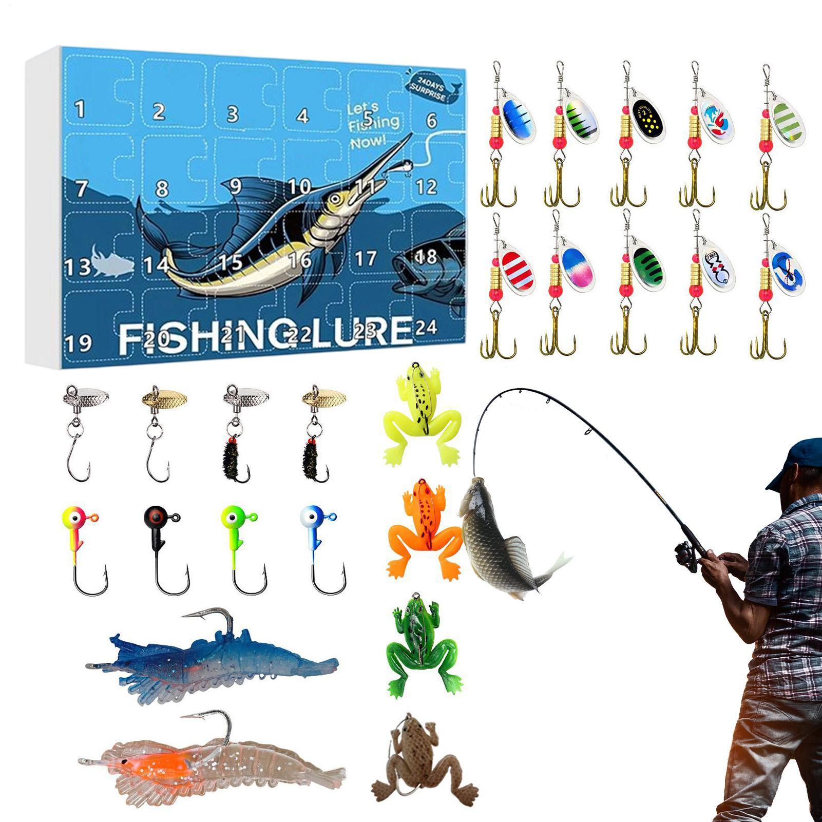 24-day Christmas Fishing Countdown Calendar Fishing Lures Calendar Advent 2025 Tackle Box Toys For Countdown Dad Father Boys S
24-day Christmas Fishing Countdown Calendar Fishing Lures Calendar Advent 2025 Tackle Box Toys For Countdown Dad Father Boys S