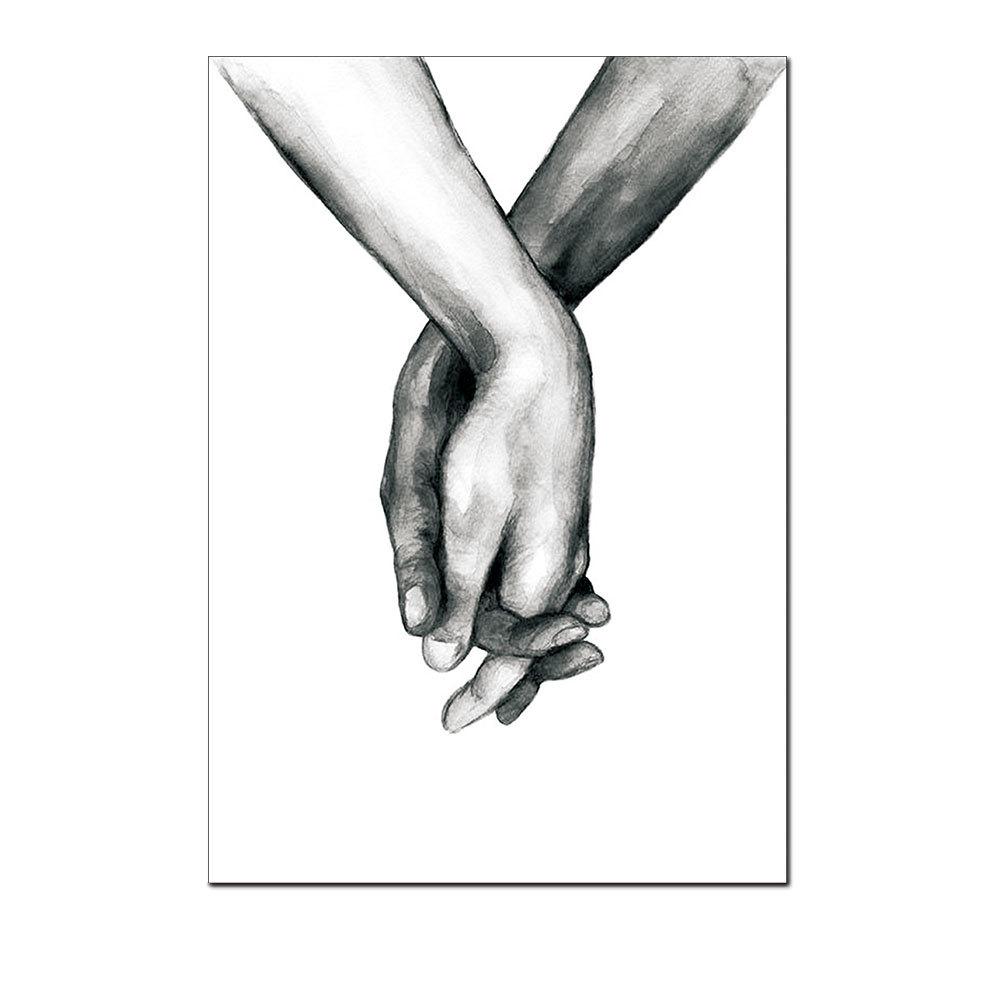 Nordic Poster Black and White Holding Hands Canvas Prints Lover Wall Art Picture Minimalist Decor
Nordic Poster Black and White Holding Hands Canvas Prints Lover Wall Art Picture Minimalist Decor