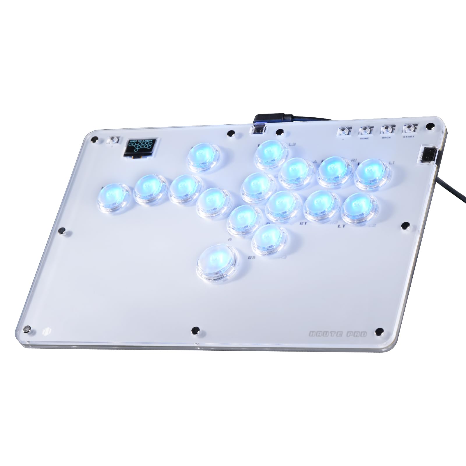 Haute42 Arcade Game Leverless Controller SIXSIR Retro Rim Series Thin Little Finger Button 16 Keys Crystal Thin Switch Custom RGB Controller for R16
Haute42 Arcade Game Leverless Controller SIXSIR Retro Rim Series Thin Little Finger Button 16 Keys Crystal Thin Switch Custom RGB Controller for R16