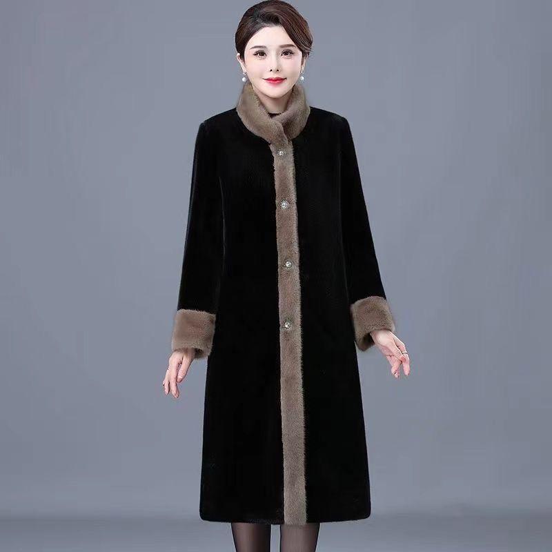 Mom s Stylish Thickened Fur Coat - Elegant Stand-Up Collar for Autumn and Winter Warmth 3XL (Recommended 155-170 jin) чёрный
Mom s Stylish Thickened Fur Coat - Elegant Stand-Up Collar for Autumn and Winter Warmth 3XL (Recommended 155-170 jin) чёрный