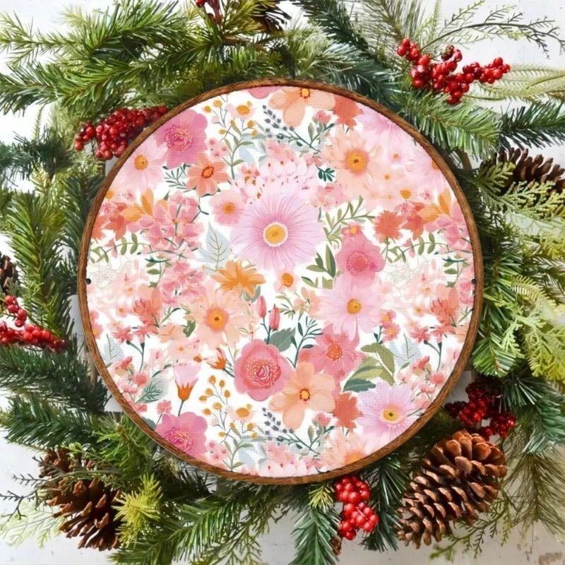 Round Metal Poster Pink Floral Wall Art 8x8 inch Bar Decor
Round Metal Poster Pink Floral Wall Art 8x8 inch Bar Decor