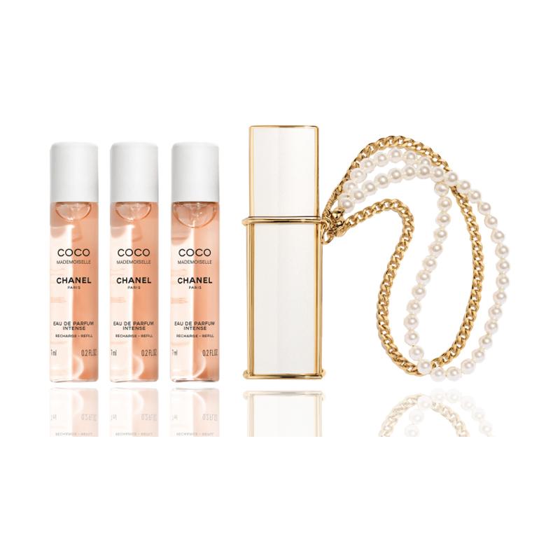 Chanel Coco Mademoiselle Інтенсивна туалетна вода Кишеньковий спрей 7ml*3+Perfume Case
Chanel Coco Mademoiselle Інтенсивна туалетна вода Кишеньковий спрей 7ml*3+Perfume Case
