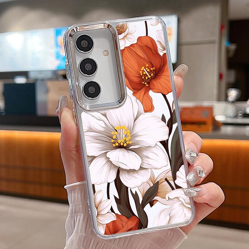 Oil Painting Flower Pattern Case For Samsung S26 S25 Ultra S24 FE S23 Plus S22 S21 A15 A16 A17 A35 A36 A37 A54 A55 A56 A57 5G Plating Lens Soft Cover Samsung S25 FE
Oil Painting Flower Pattern Case For Samsung S26 S25 Ultra S24 FE S23 Plus S22 S21 A15 A16 A17 A35 A36 A37 A54 A55 A56 A57 5G Plating Lens Soft Cover Samsung S25 FE