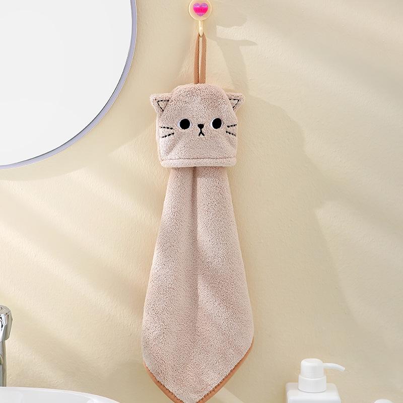 Подвесное полотенце из кораллового флиса с вышивкой кошки - Впитывающее и двойного назначения для кухни/ванной 30x30CM света кофе
Подвесное полотенце из кораллового флиса с вышивкой кошки - Впитывающее и двойного назначения для кухни/ванной 30x30CM света кофе