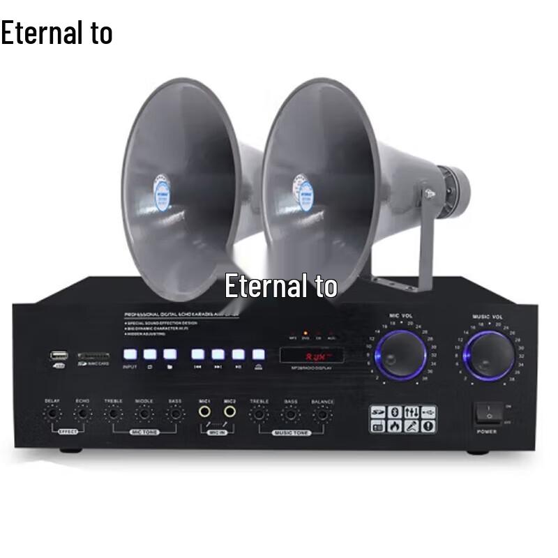 Wireless PA System with Horns and Amplifier
Wireless PA System with Horns and Amplifier